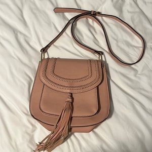 Pink Franco Sarto Saddle Purse
